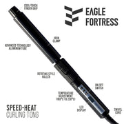 Eagle Fortress Speed Heat Curler 22mm | Classic Aluminum Curls